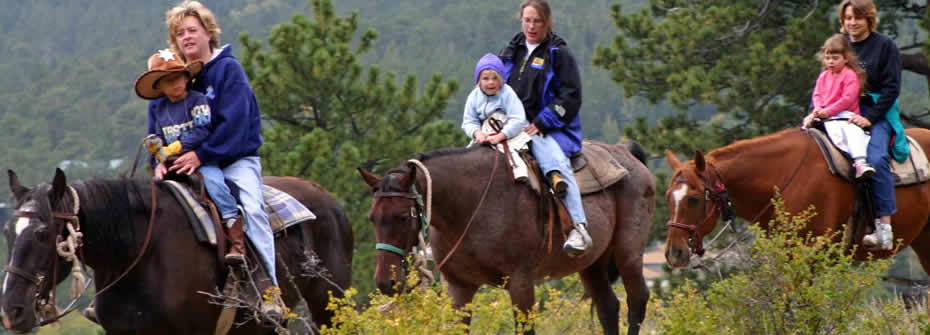 Camp Ray Ray Families on Horseback